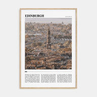 Edinburgh Travel Color Poster