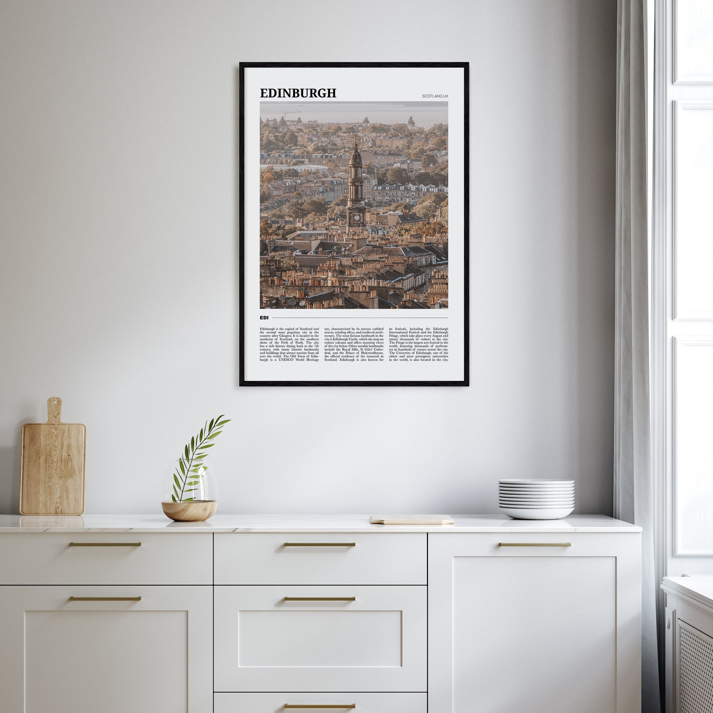 Edinburgh Travel Color Poster