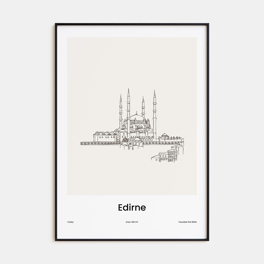 Edirne Drawn Poster