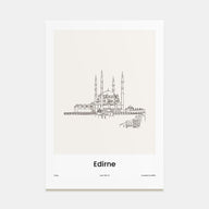 Edirne Drawn Poster