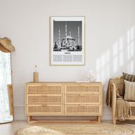 Edirne Travel B&W Poster