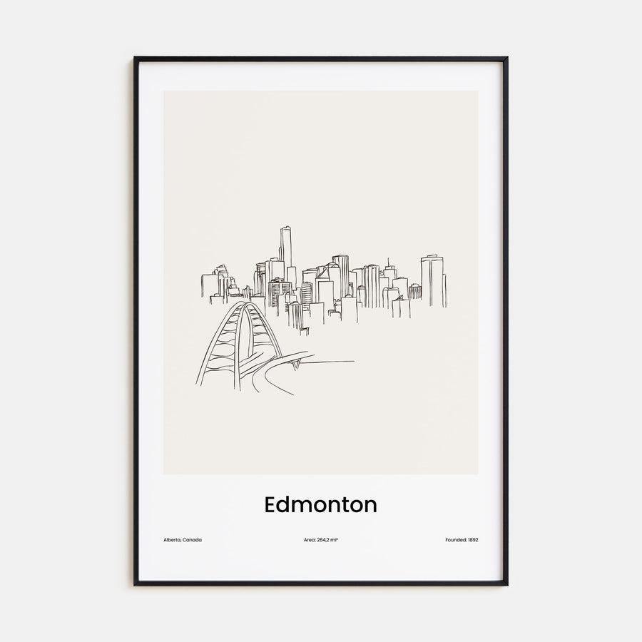 Edmonton Drawn Poster