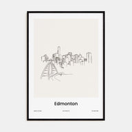Edmonton Drawn Poster