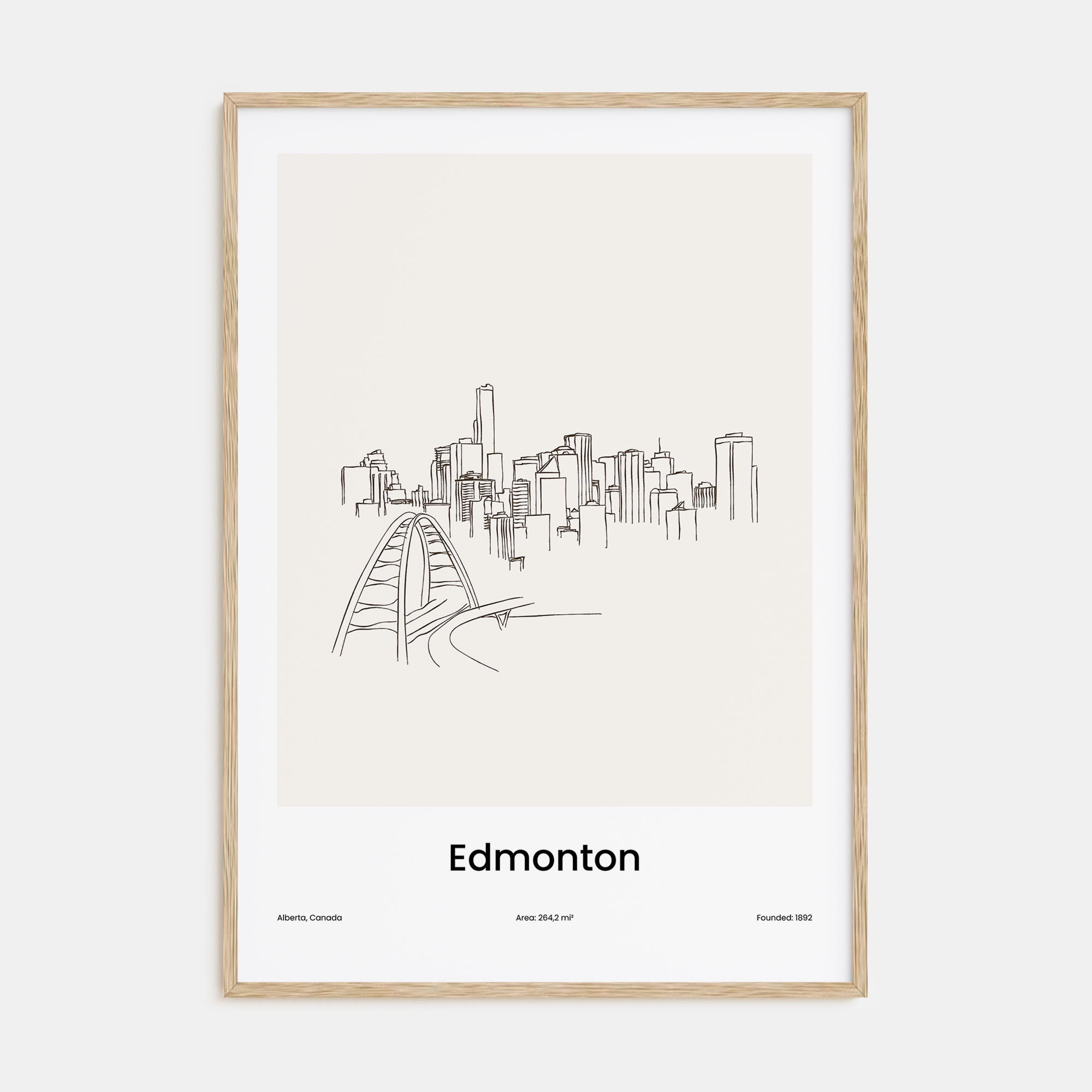 Edmonton Drawn Poster