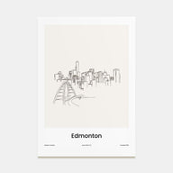 Edmonton Drawn Poster