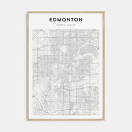 Edmonton Map Portrait Poster