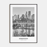Edmonton Portrait B&W No 2 Poster