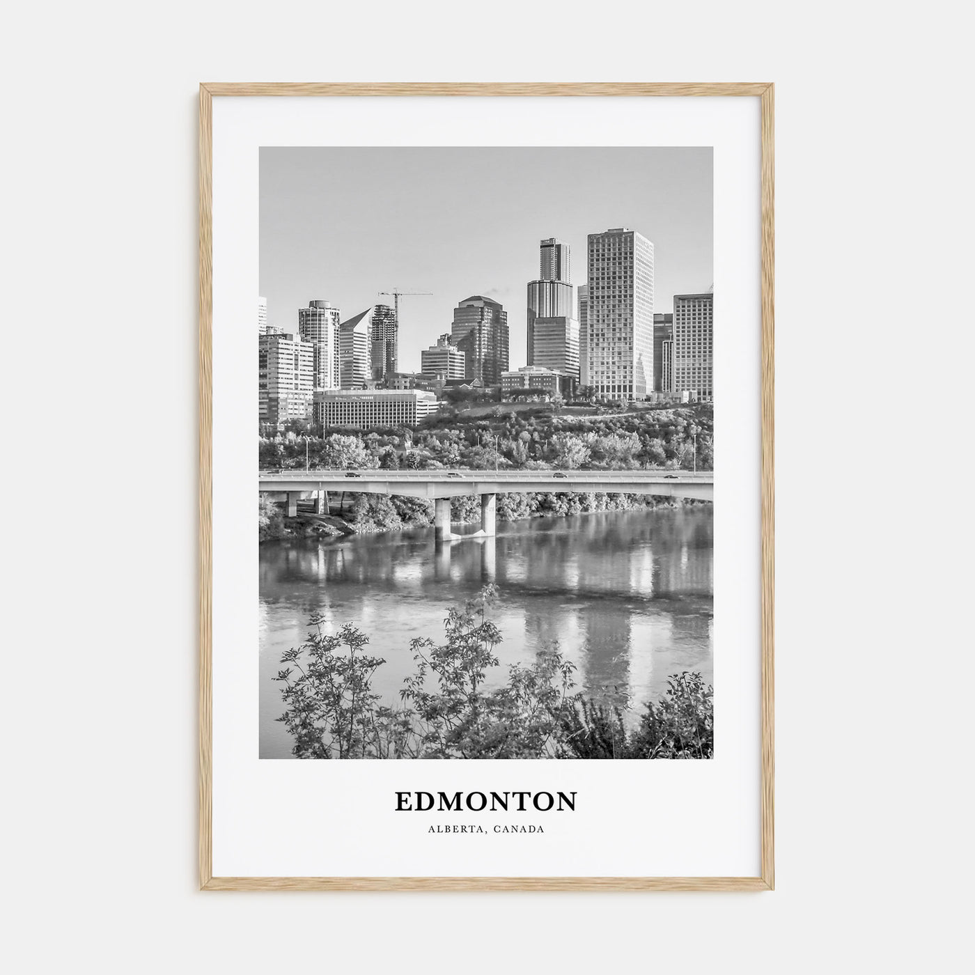 Edmonton Portrait B&W No 2 Poster