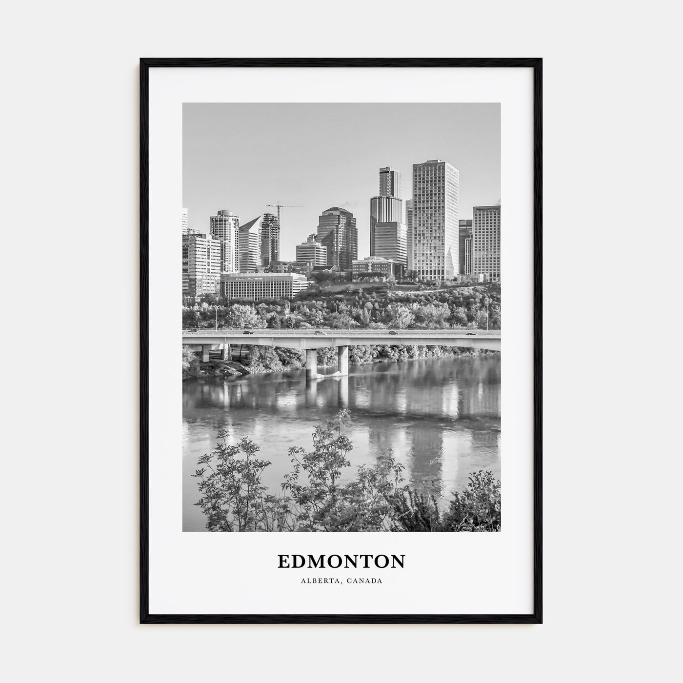 Edmonton Portrait B&W No 2 Poster