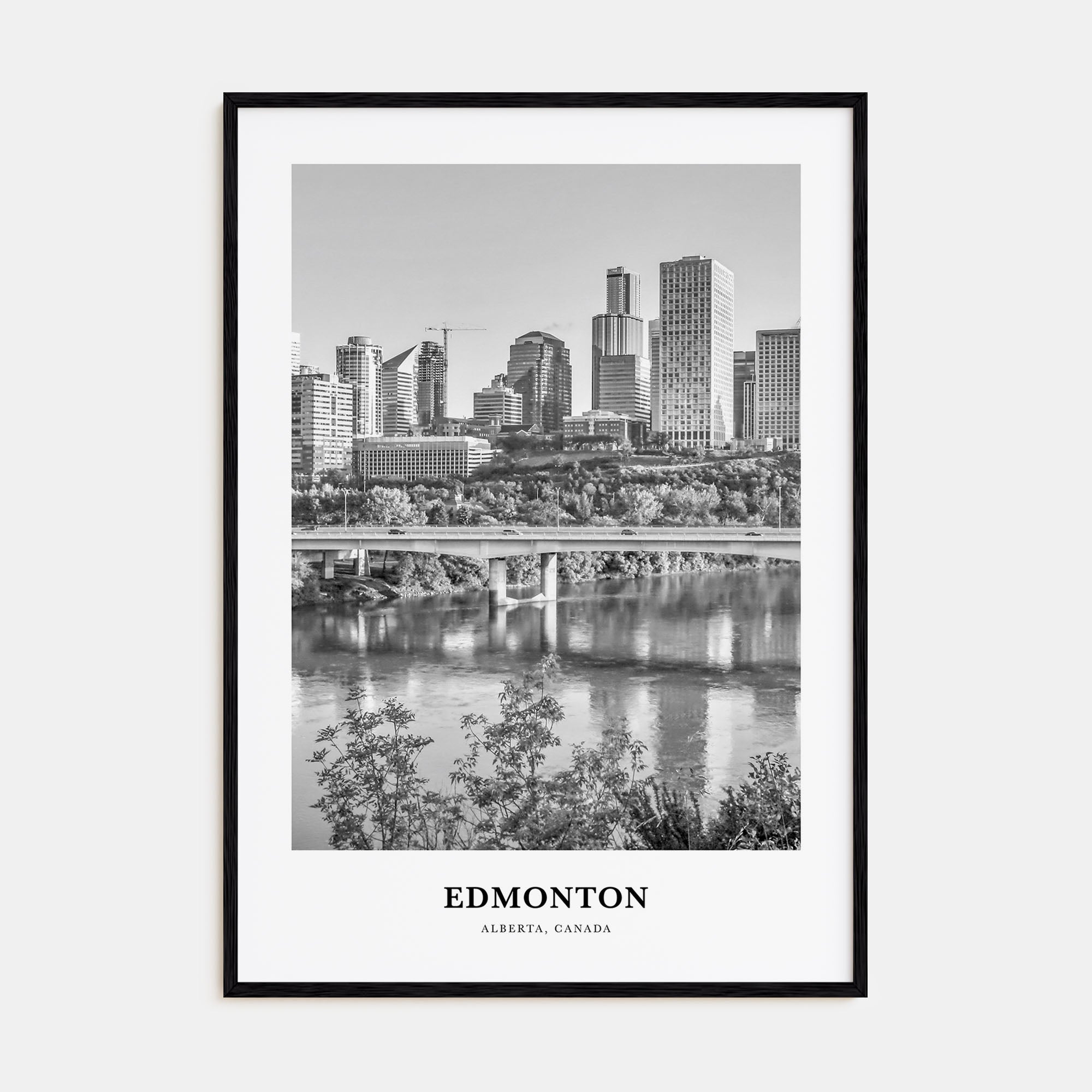 Edmonton Portrait B&W No 2 Poster