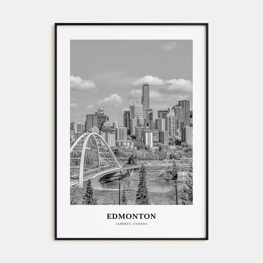 Edmonton Portrait B&W No 3 Poster