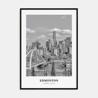 Edmonton Portrait B&W No 3 Poster