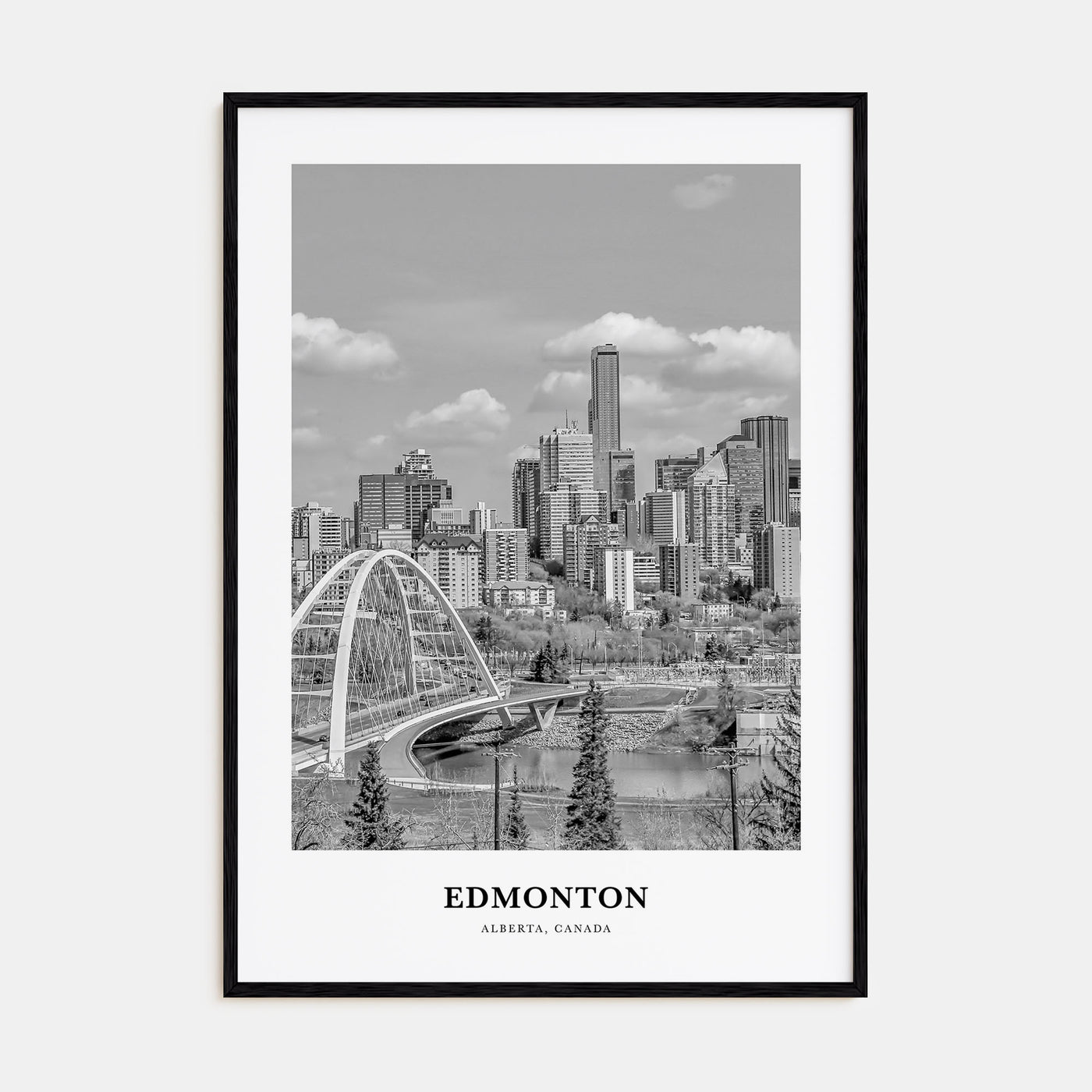 Edmonton Portrait B&W No 3 Poster