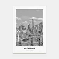 Edmonton Portrait B&W No 3 Poster