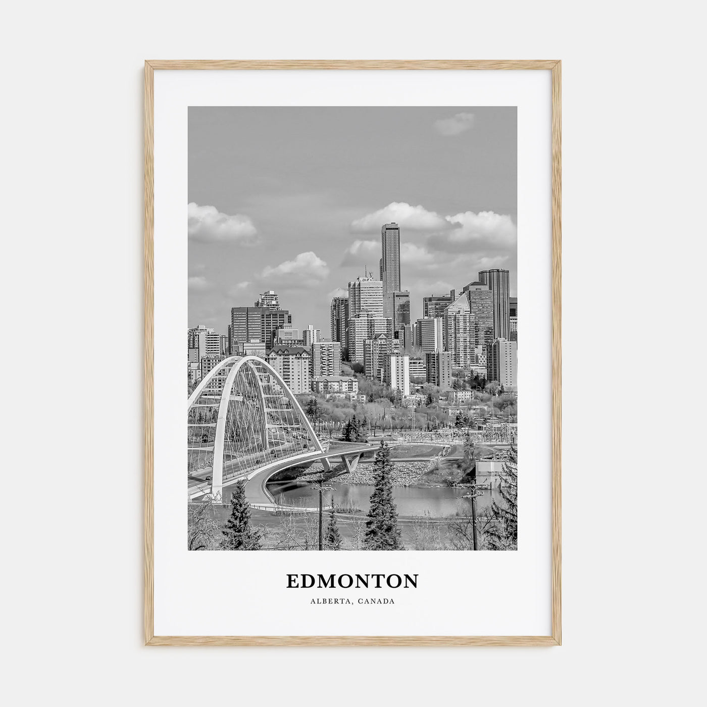 Edmonton Portrait B&W No 3 Poster
