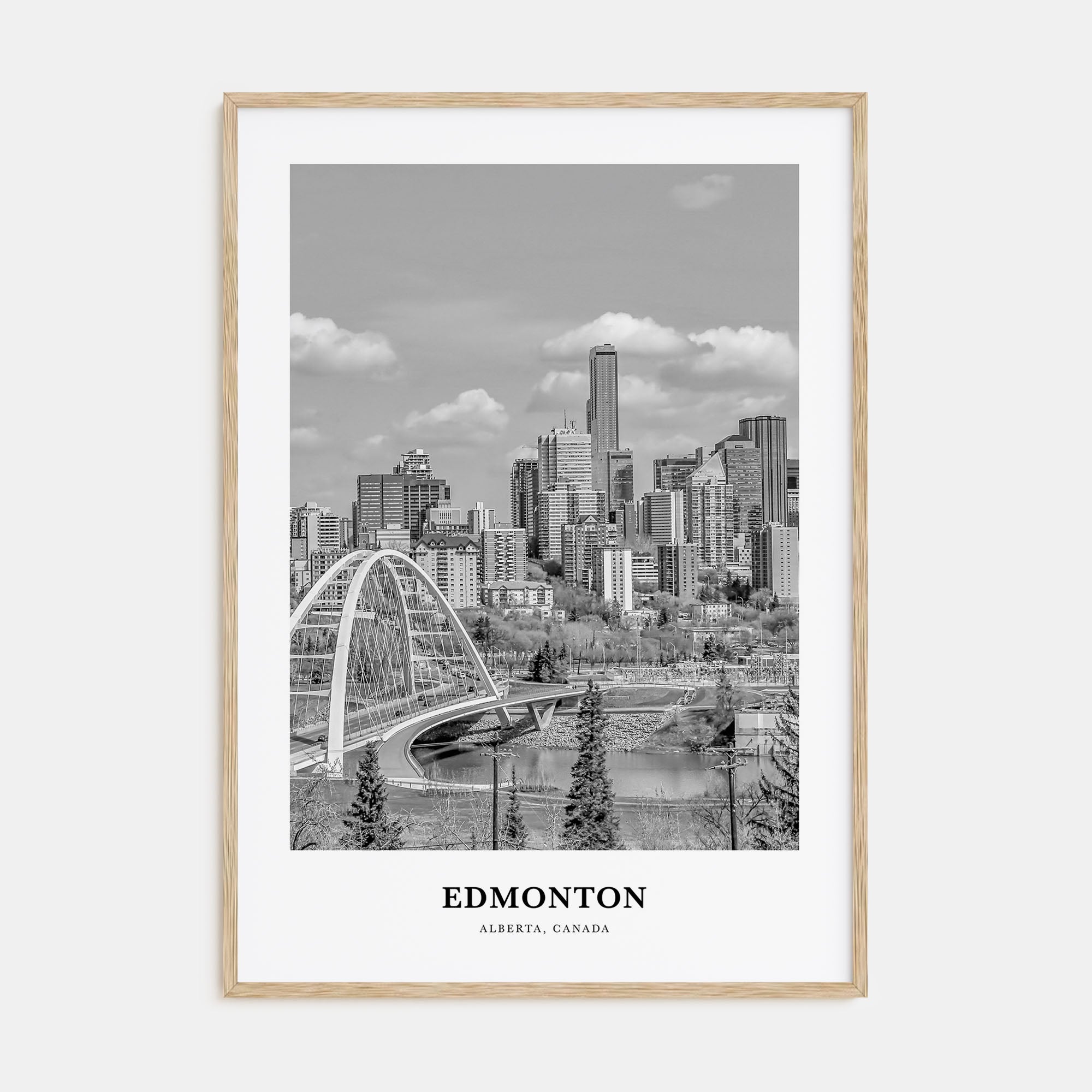 Edmonton Portrait B&W No 3 Poster