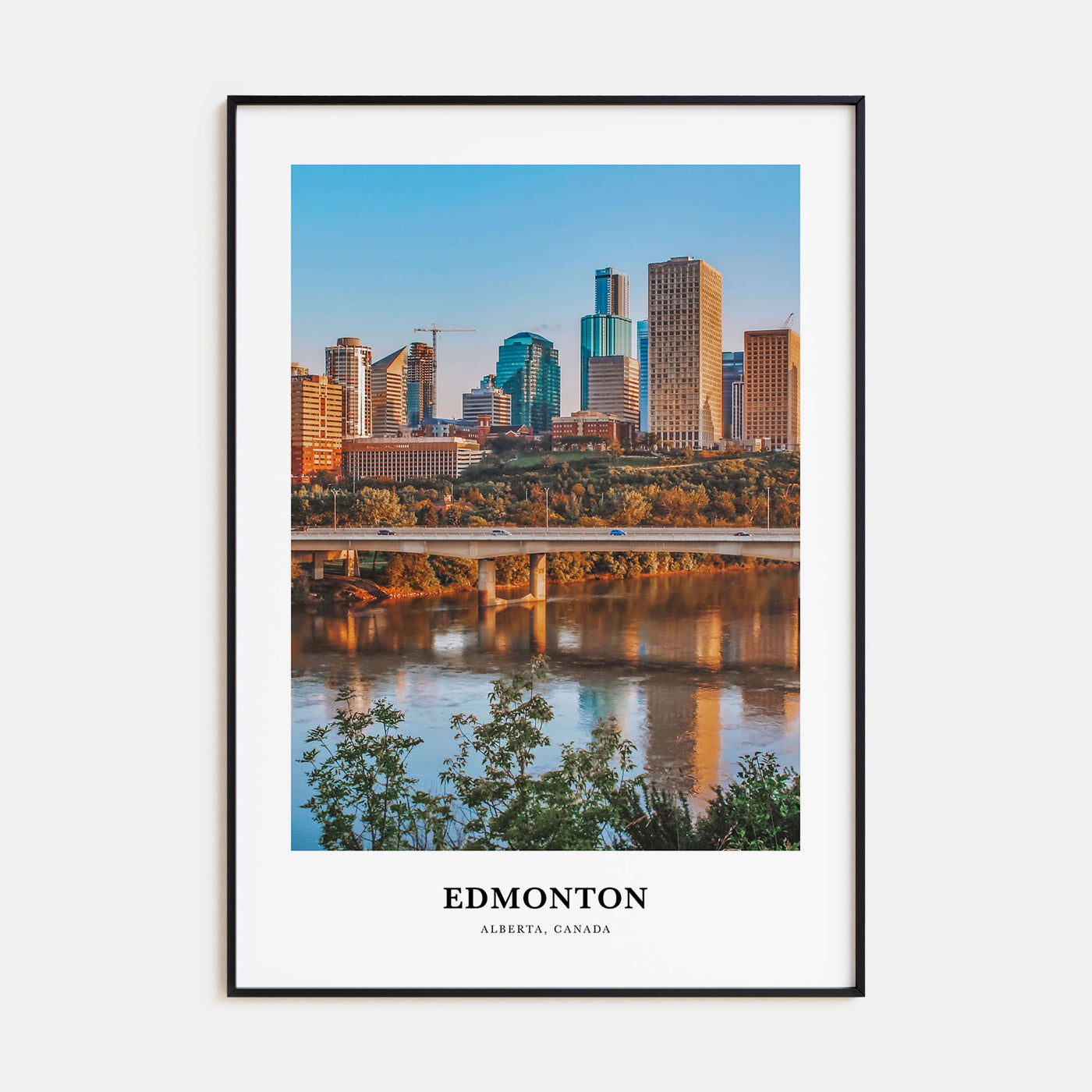 Edmonton Portrait Color No 2 Poster