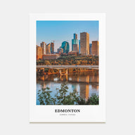 Edmonton Portrait Color No 2 Poster
