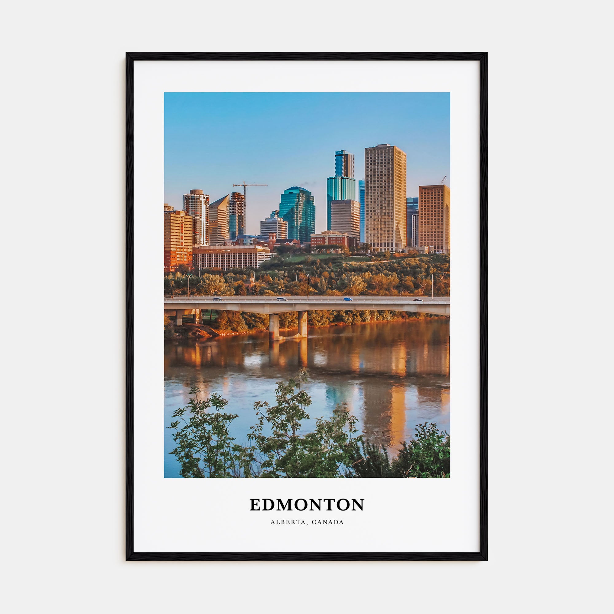 Edmonton Portrait Color No 2 Poster