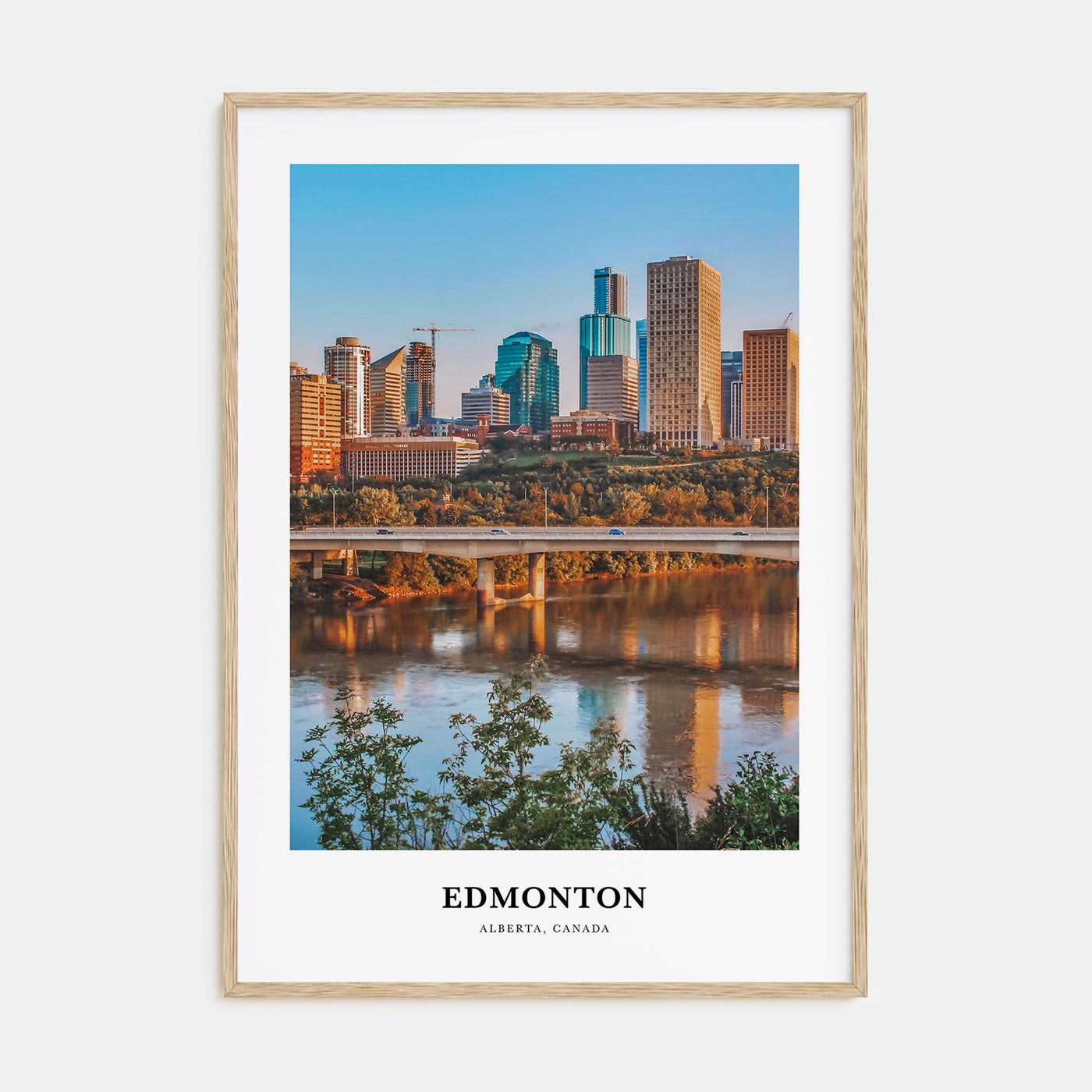 Edmonton Portrait Color No 2 Poster