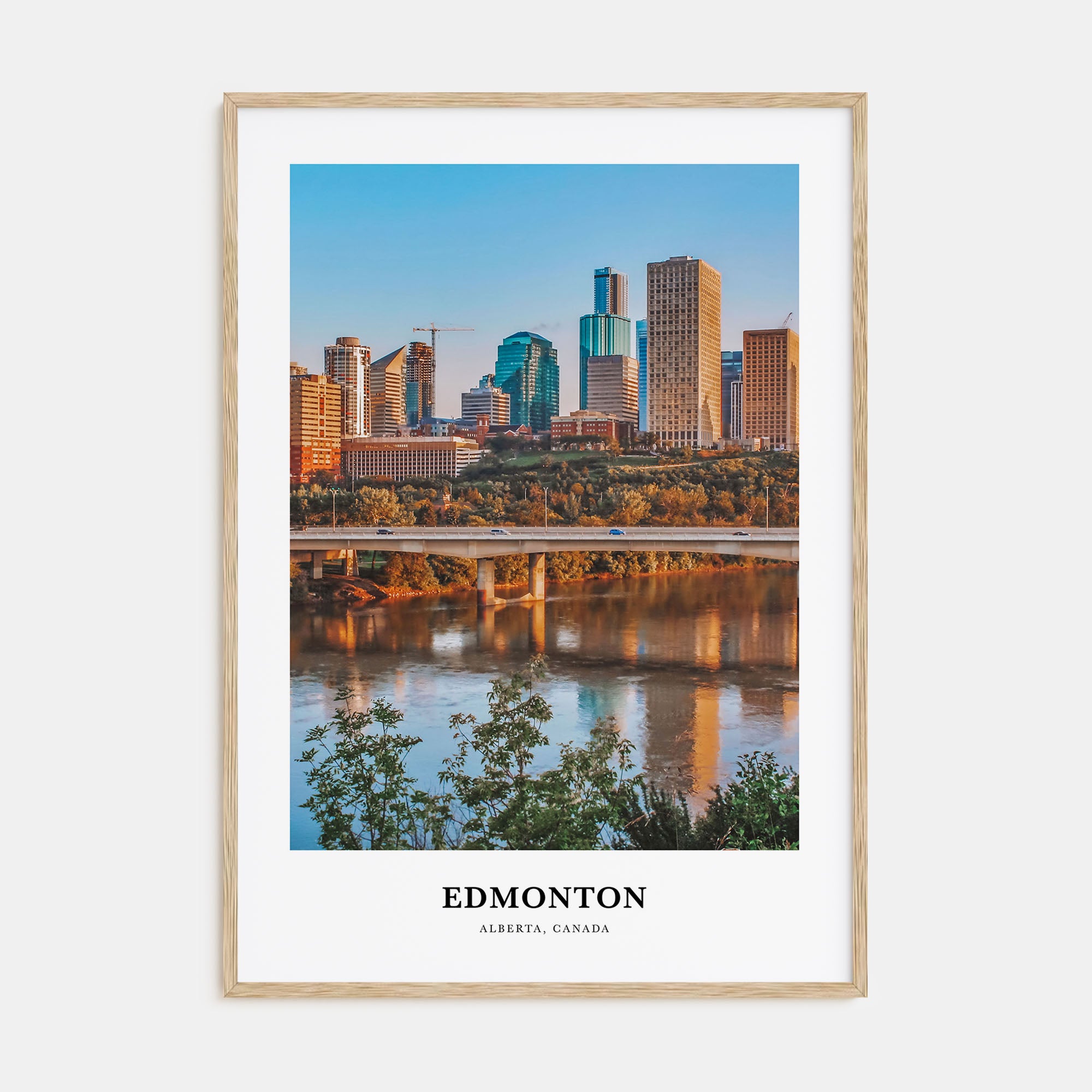 Edmonton Portrait Color No 2 Poster