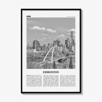 Edmonton Print Black and White No 1, Edmonton Wall Art, Edmonton Poster, Edmonton Photo, Edmonton Wall Decor, Alberta, Canada, America