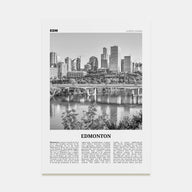 Edmonton Travel B&W No 3 Poster