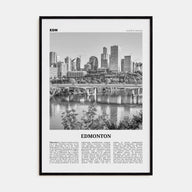 Edmonton Travel B&W No 3 Poster