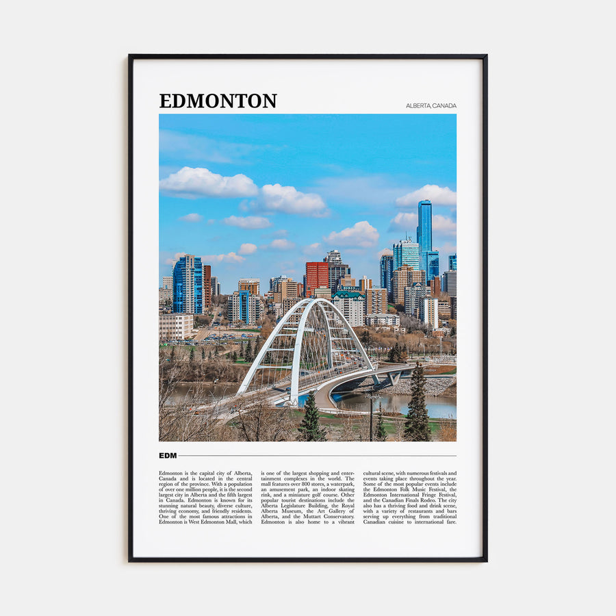 Edmonton Travel Color No 1 Poster