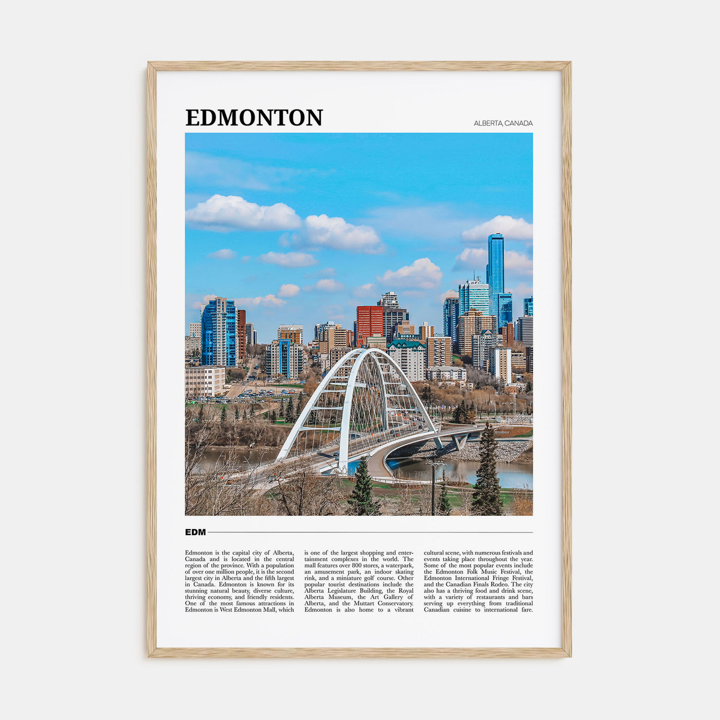 Edmonton Travel Color No 1 Poster