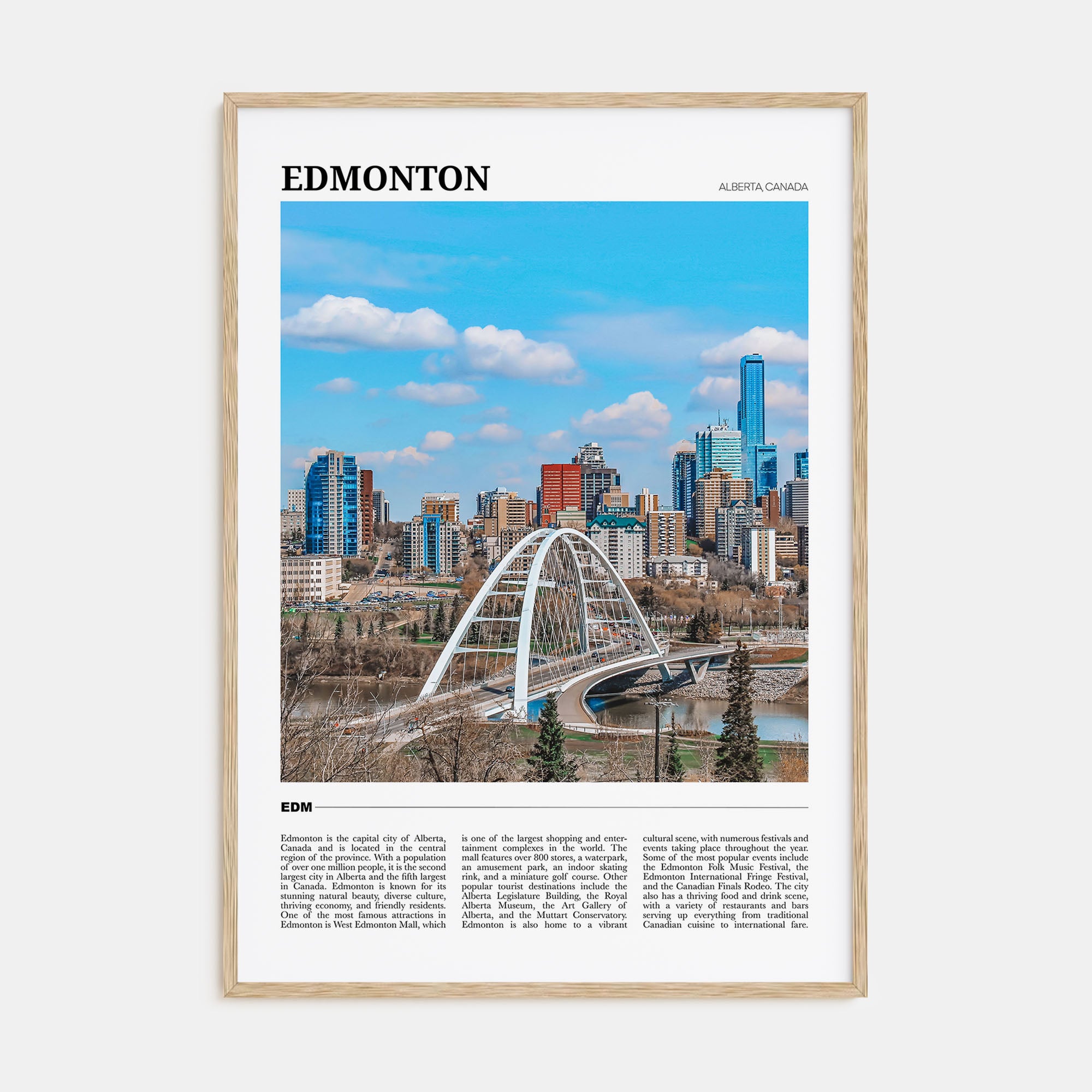 Edmonton Travel Color No 1 Poster