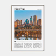 Edmonton Travel Color No 2 Poster