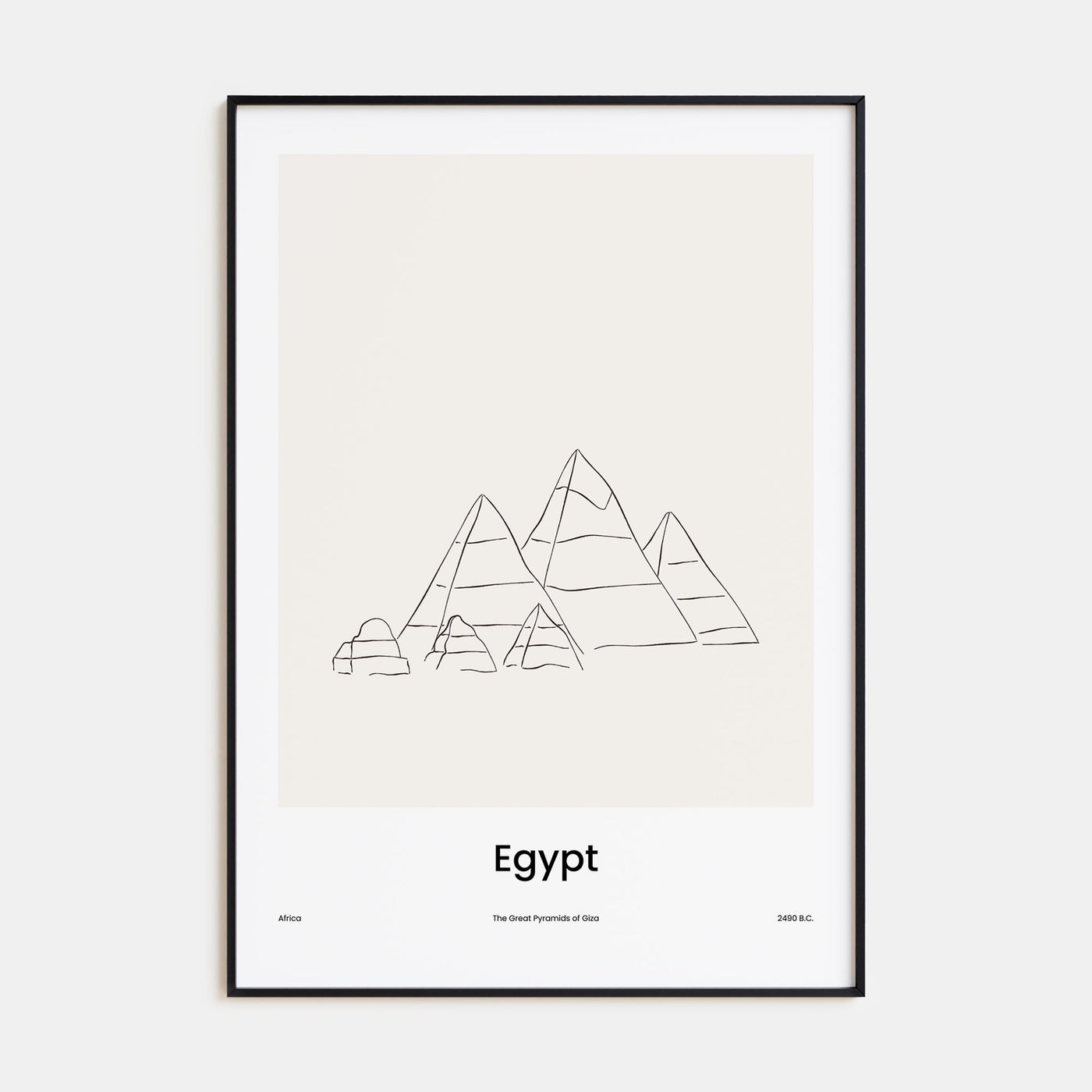 Egypt Drawn Poster