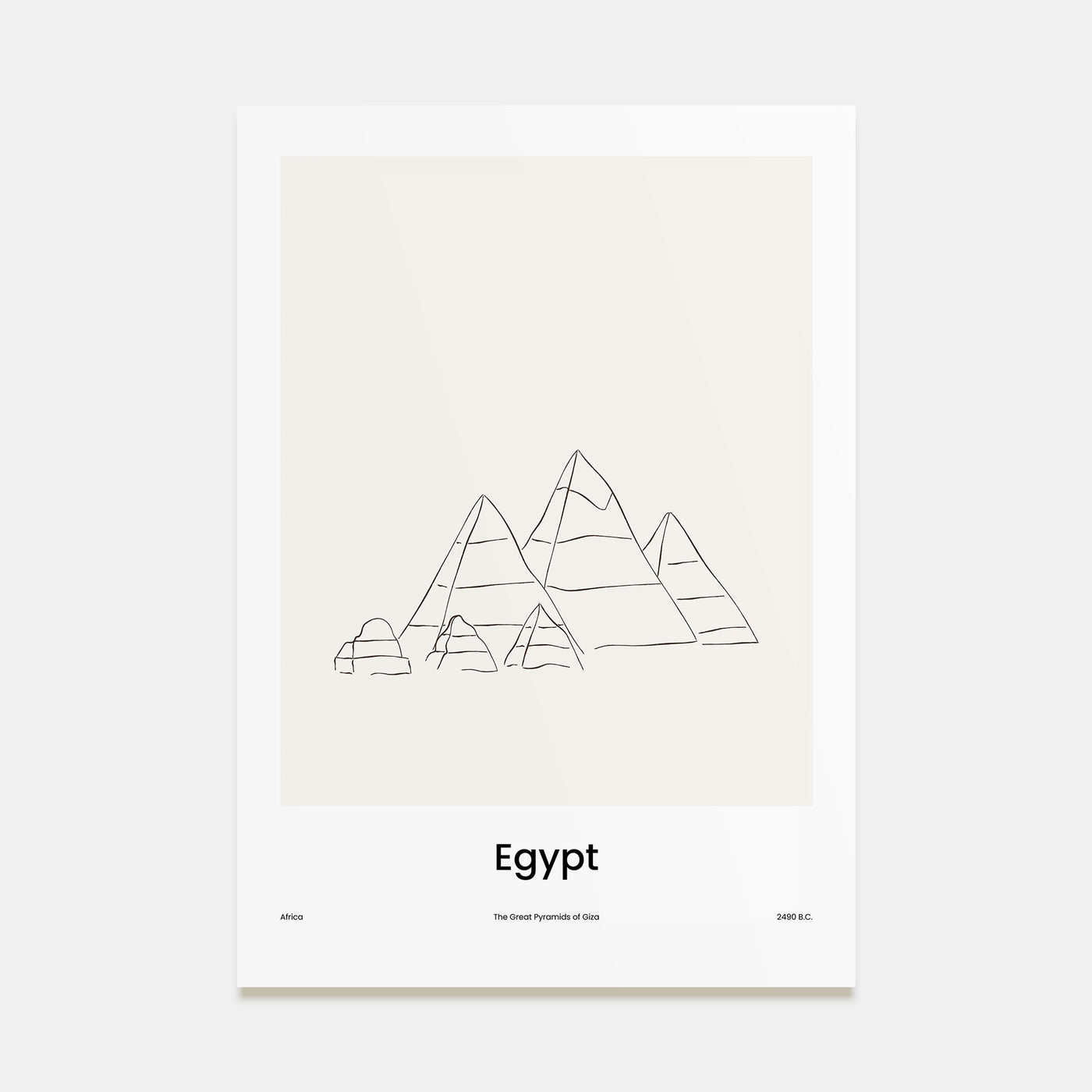 Egypt Drawn Poster
