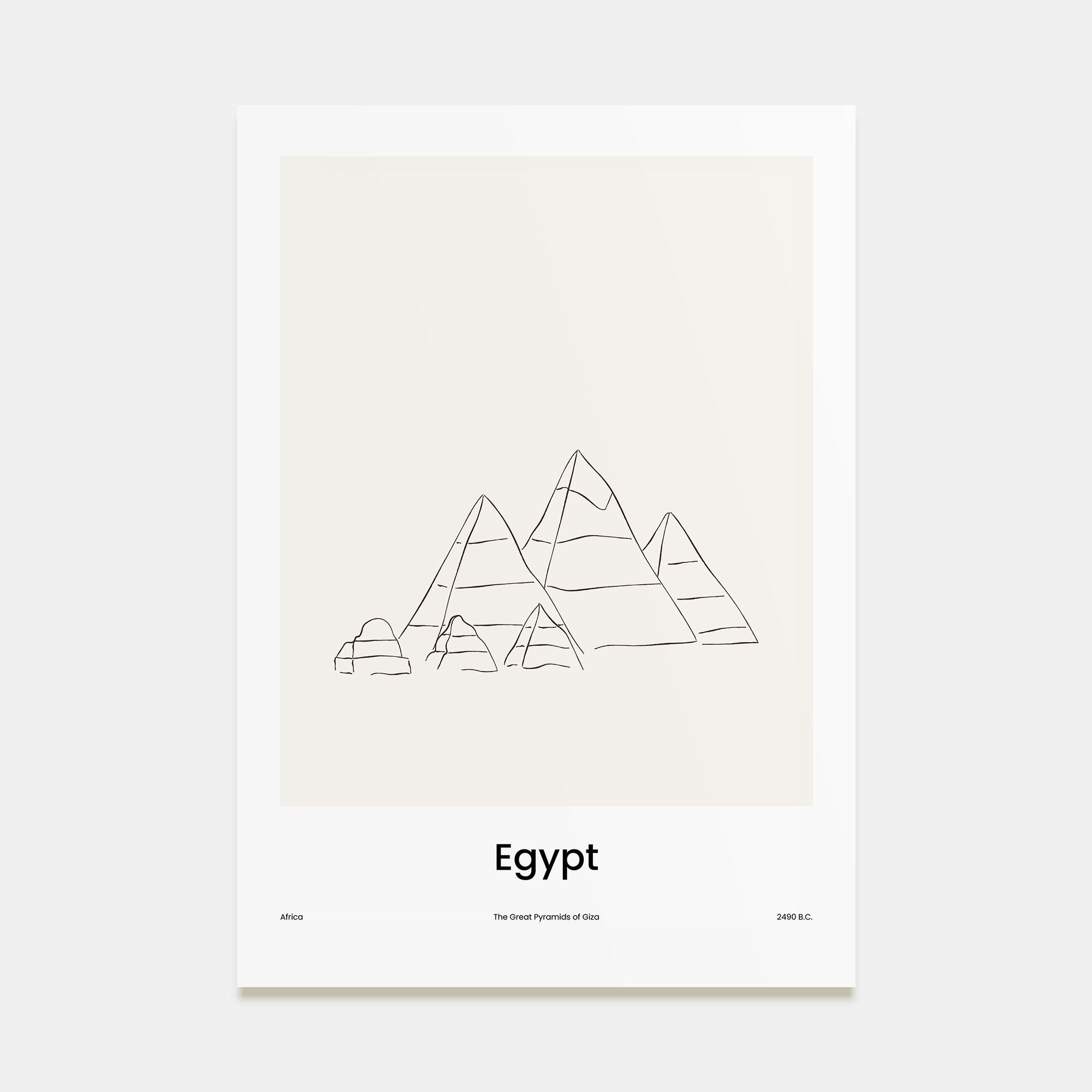 Egypt Drawn Poster