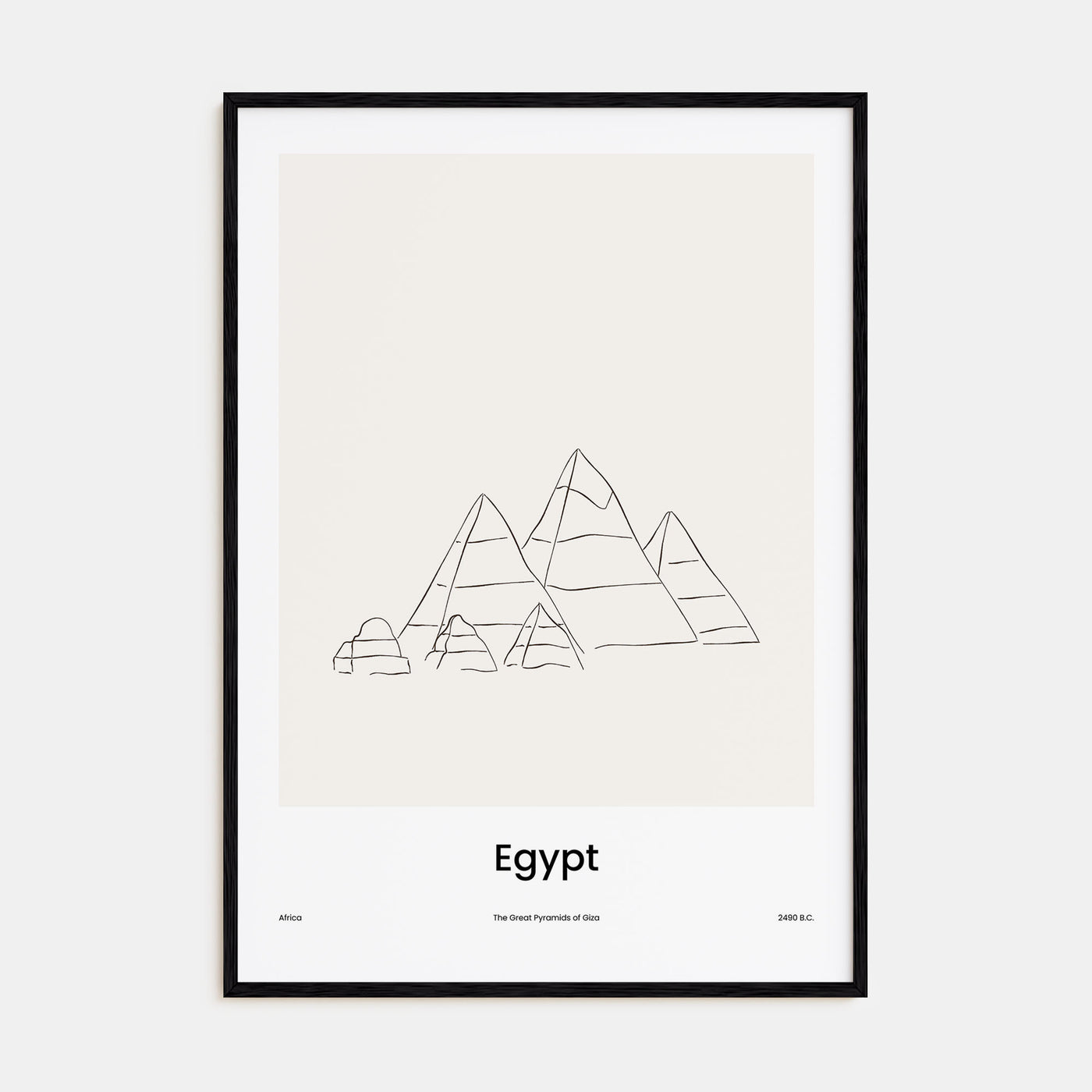 Egypt Drawn Poster