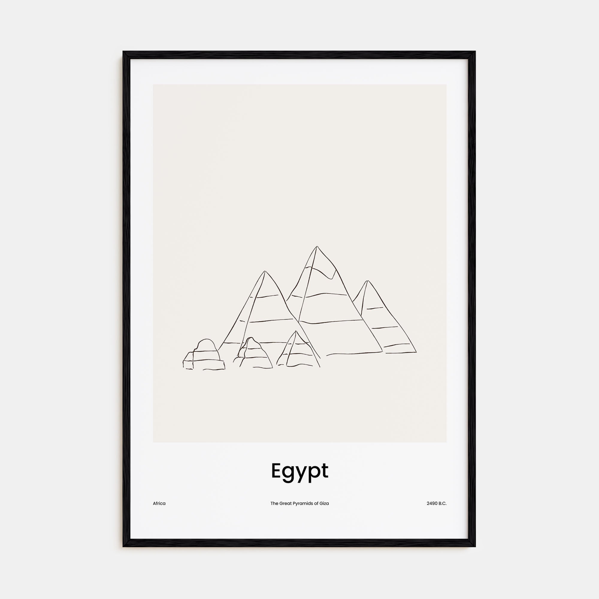 Egypt Drawn Poster