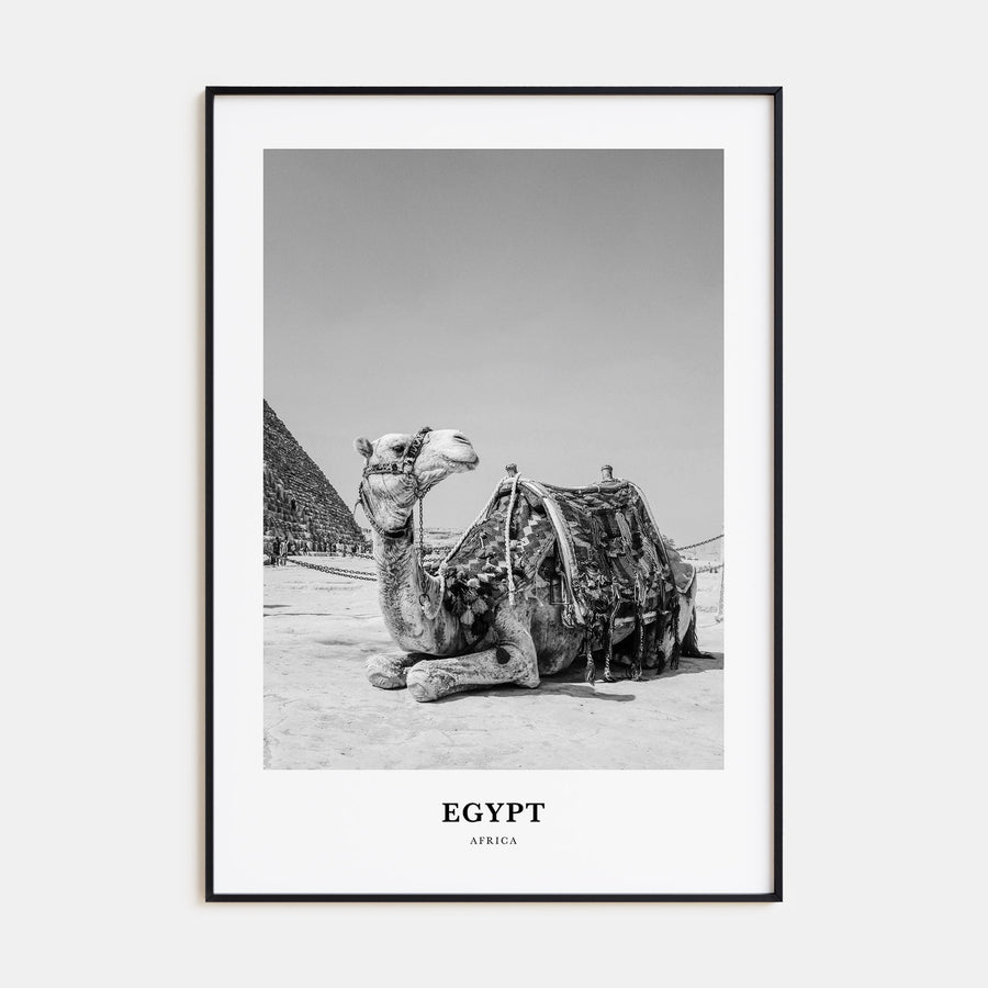 Egypt Portrait B&W No 1 Poster