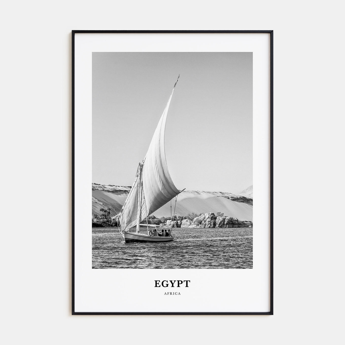 Egypt Portrait B&W No 2 Poster
