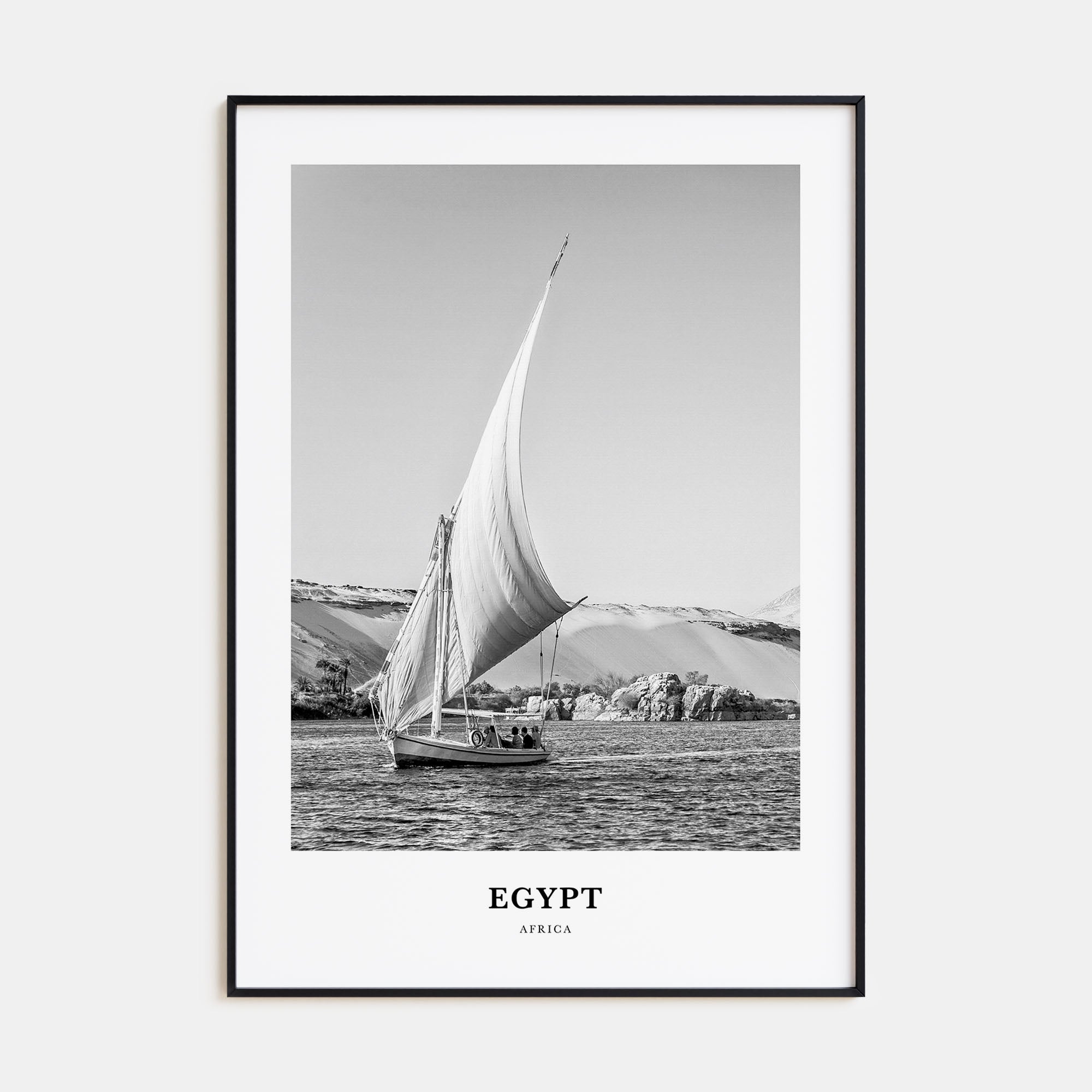 Egypt Portrait B&W No 2 Poster