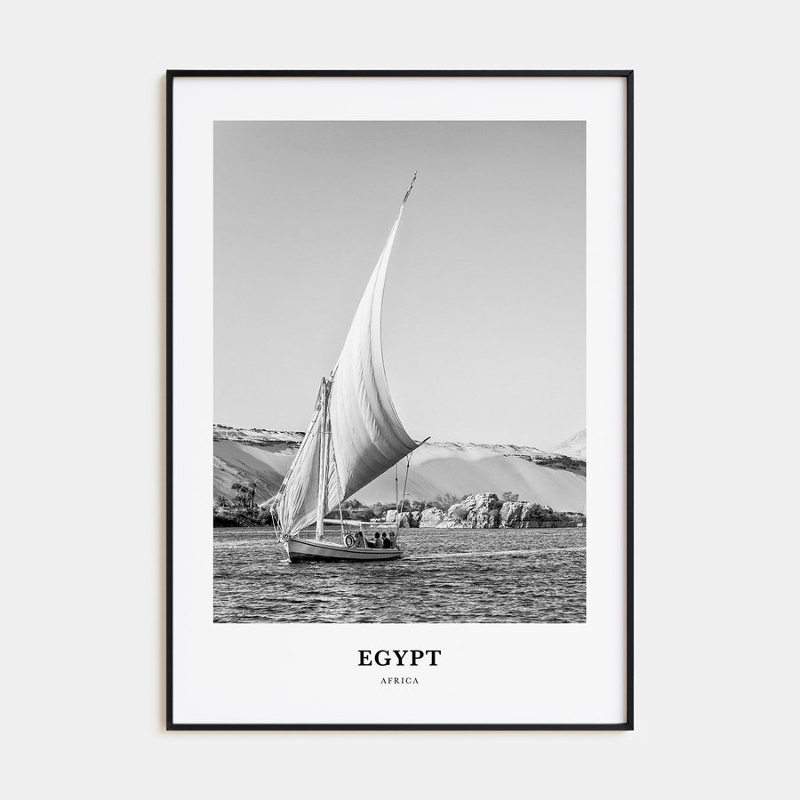 Egypt Portrait B&W No 2 Poster
