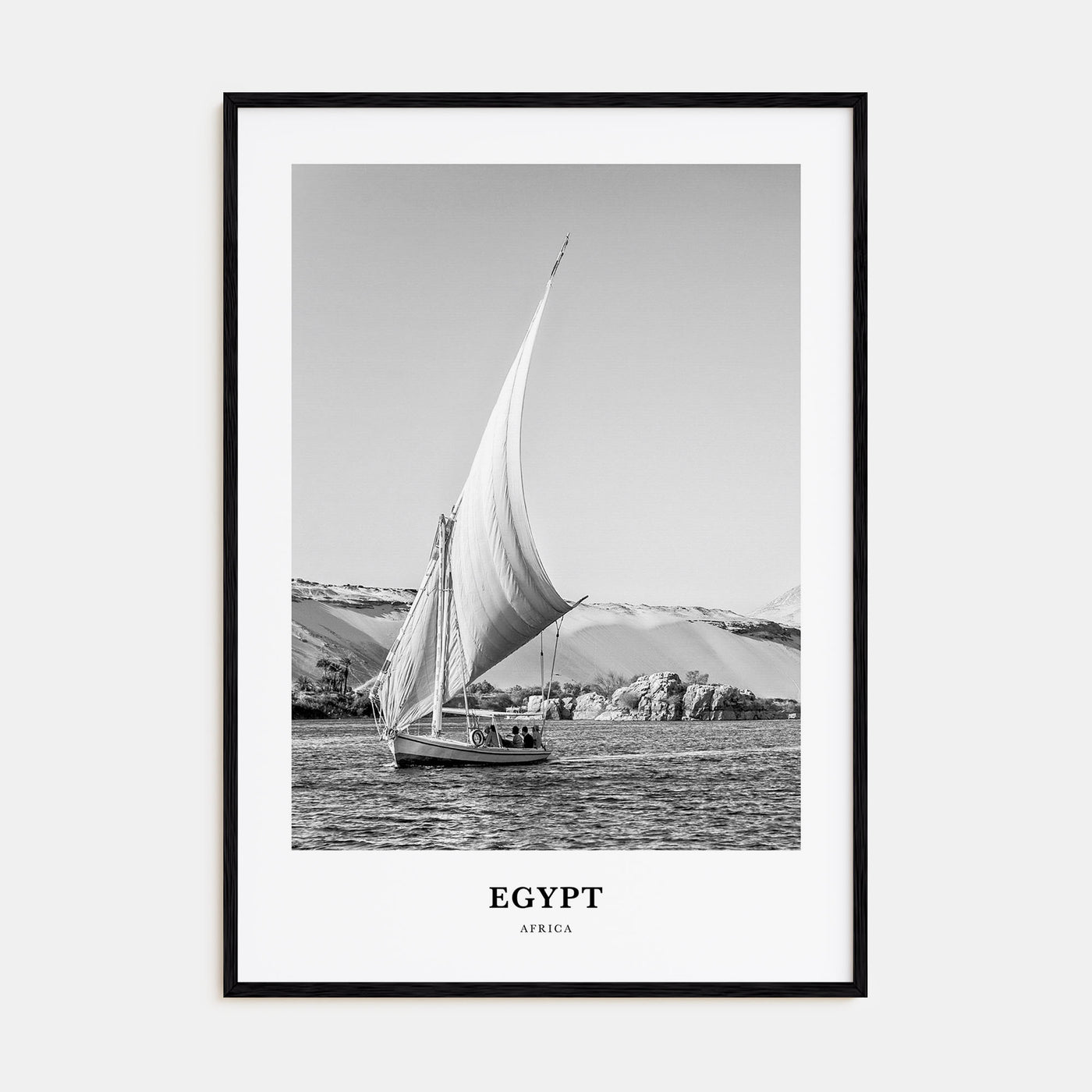 Egypt Portrait B&W No 2 Poster