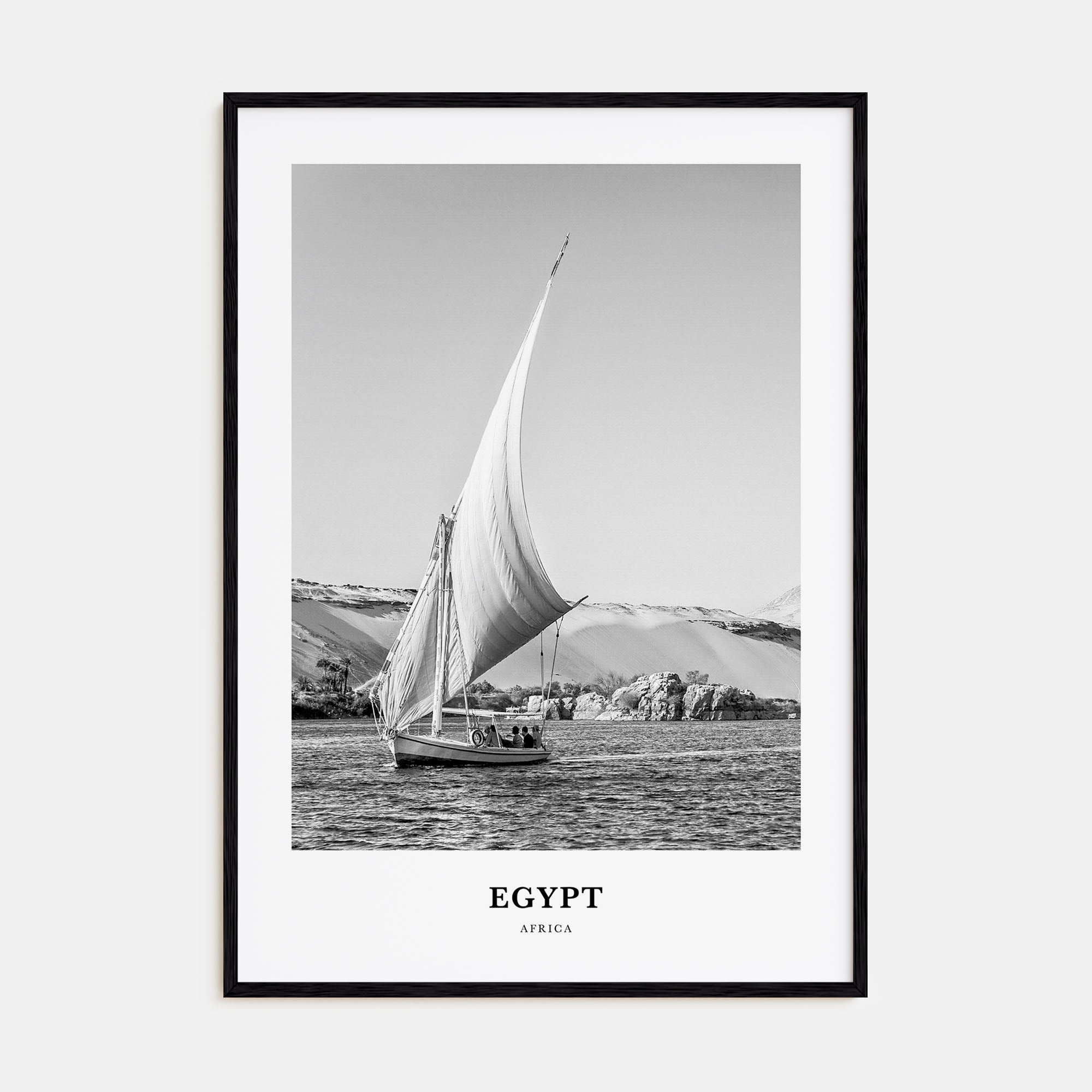 Egypt Portrait B&W No 2 Poster
