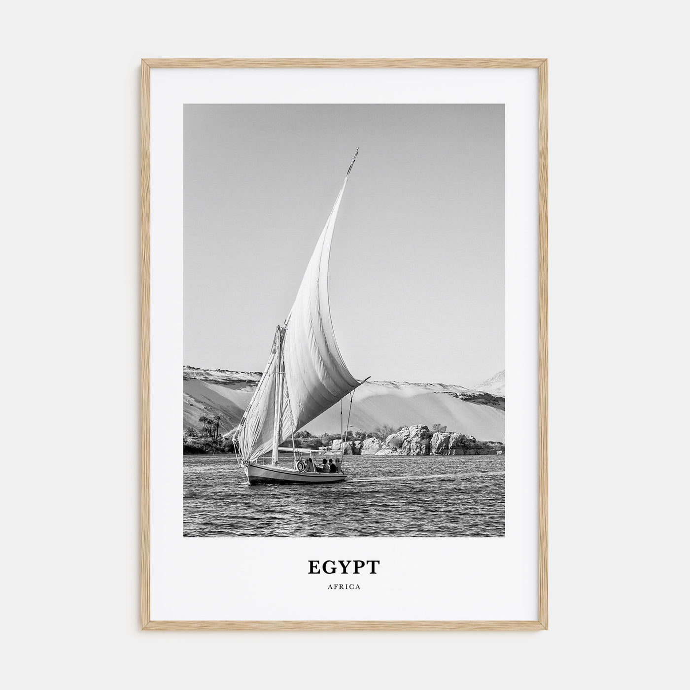 Egypt Portrait B&W No 2 Poster