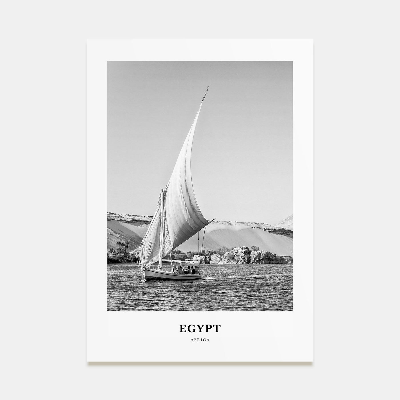 Egypt Portrait B&W No 2 Poster