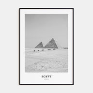 Egypt Portrait B&W No 3 Poster