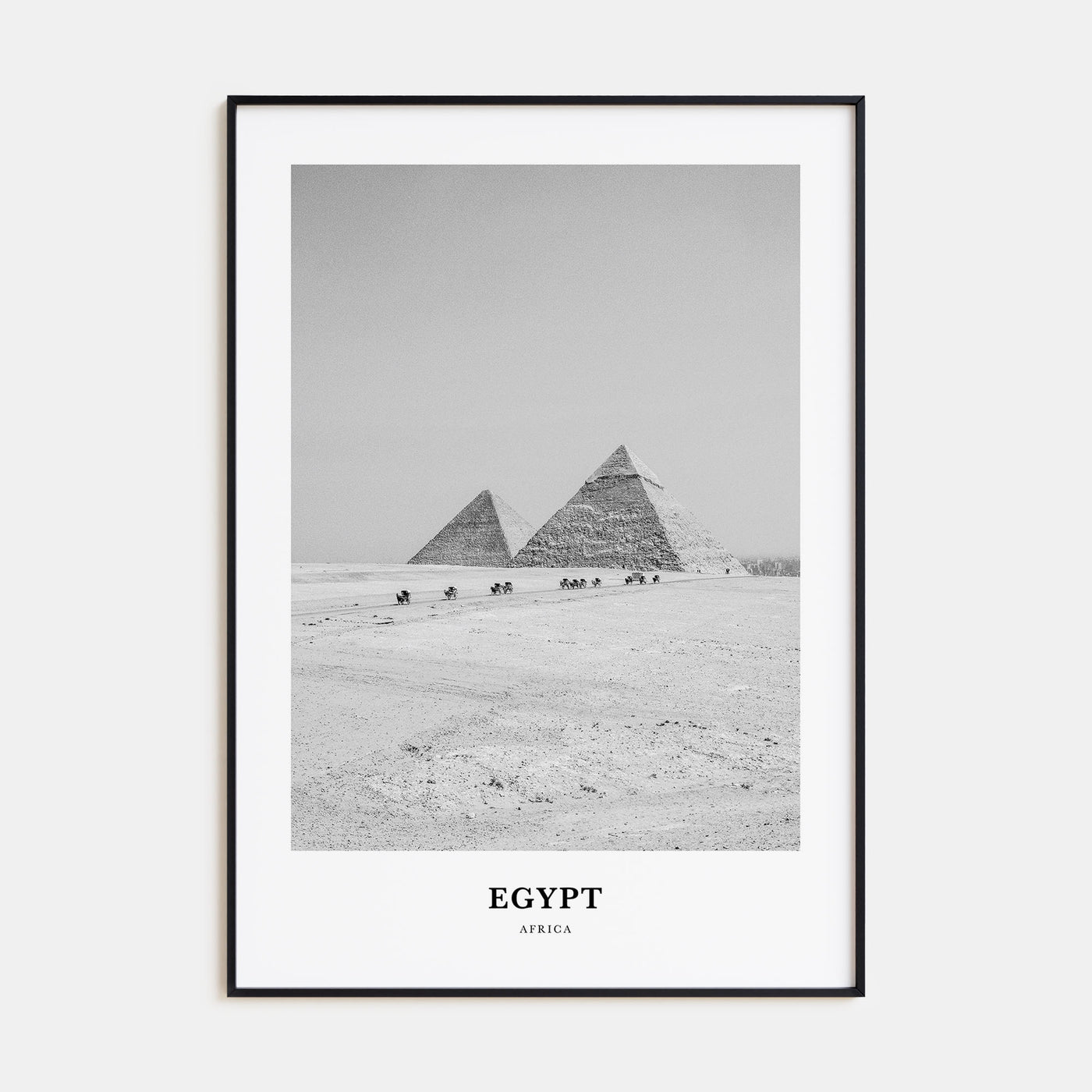 Egypt Portrait B&W No 3 Poster