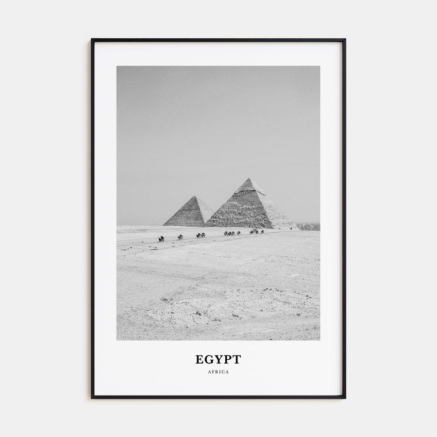 Egypt Portrait B&W No 3 Poster
