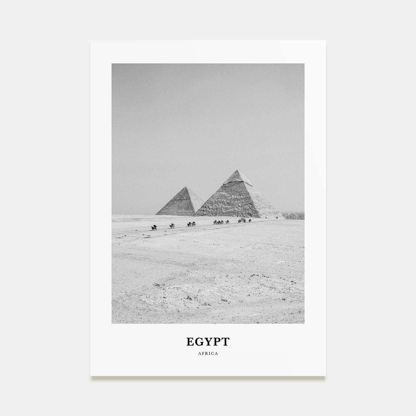 Egypt Portrait B&W No 3 Poster