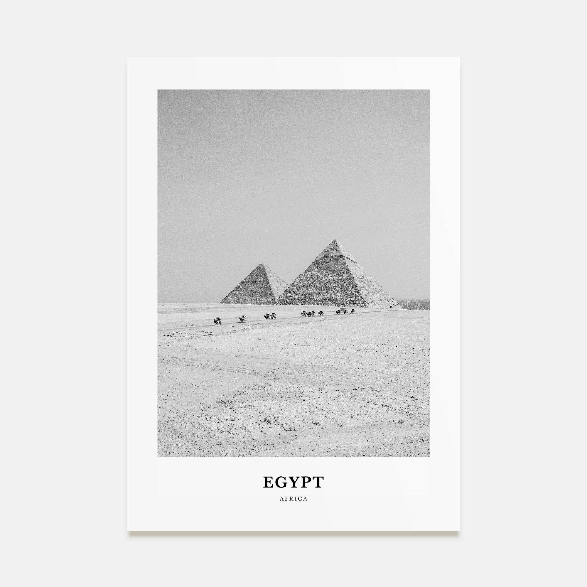 Egypt Portrait B&W No 3 Poster